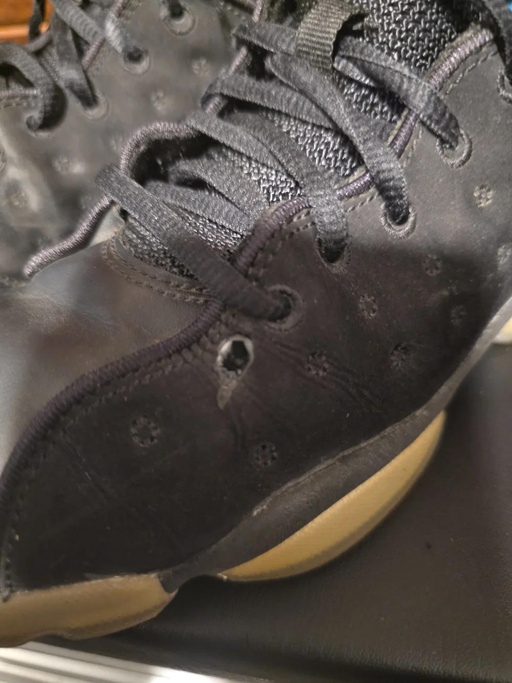 Jordan Men’s Black and Blue Retro Basketball Shoes